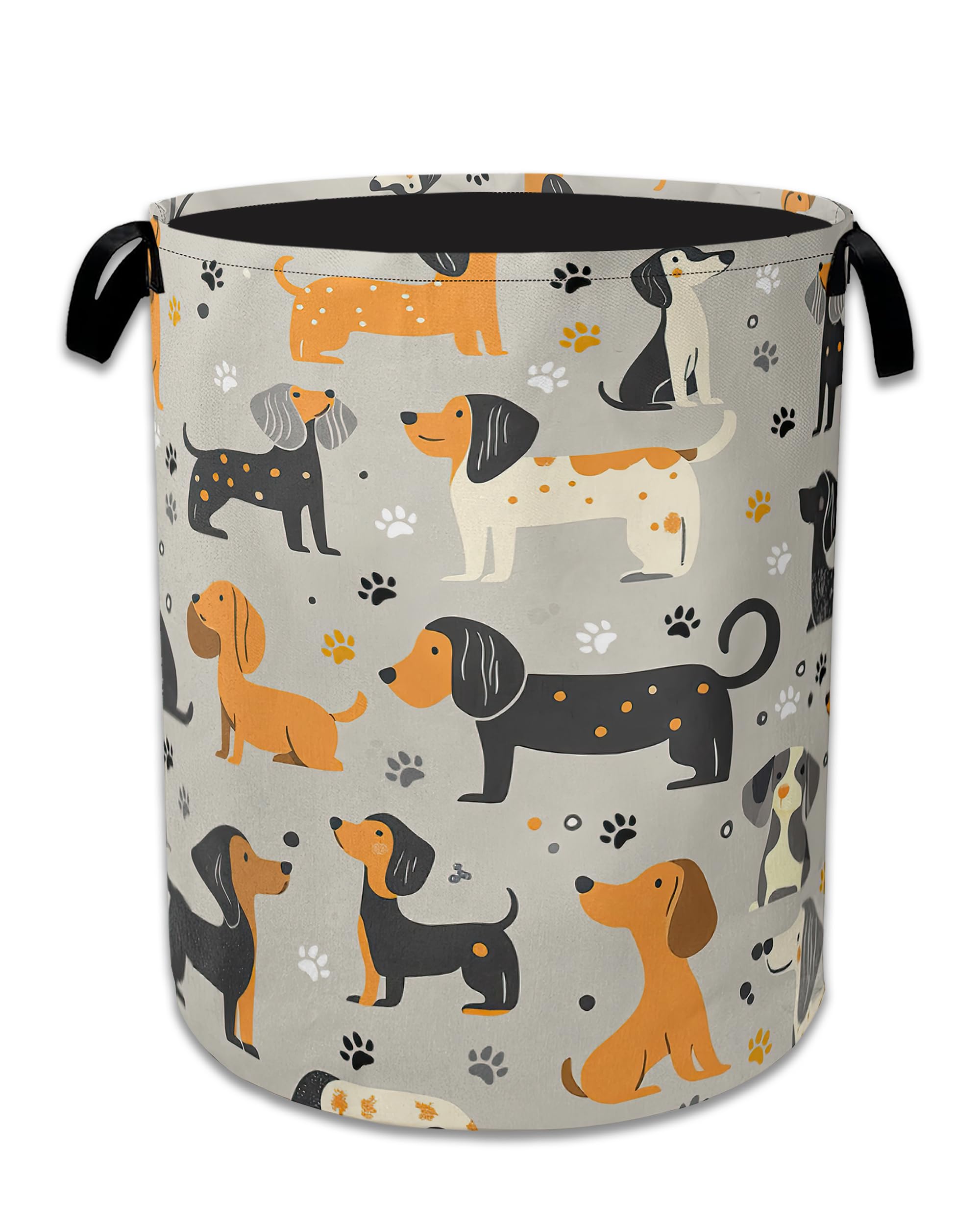 Dachshund Dog Laundry Basket Collapsible Laundry Hamper Clothes Storage Bin for Bathroom Bedroom Room Decor 16" X 20.8"