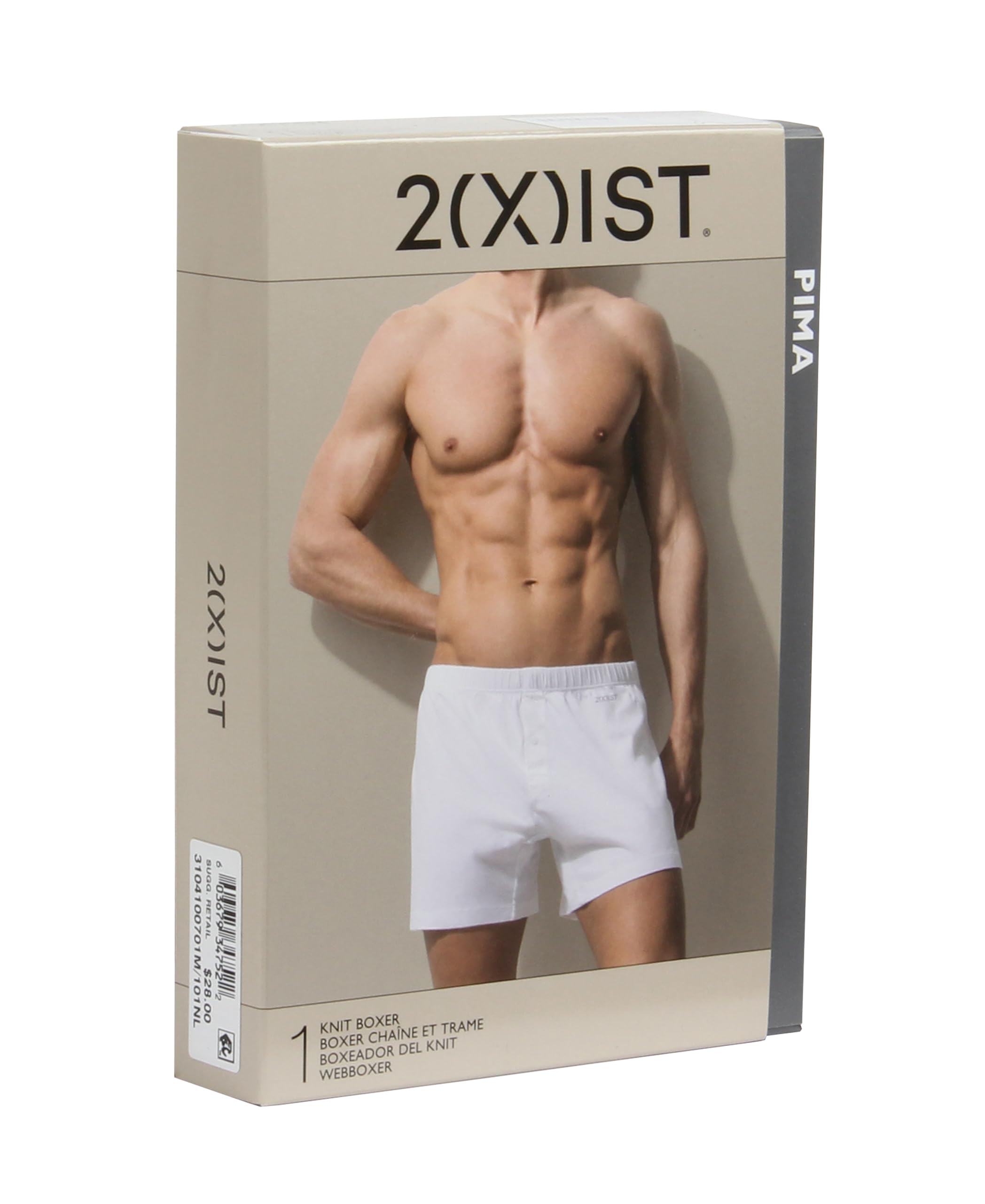 2(x)ist Pima Cotton Knit Boxer Bóxer Hombre