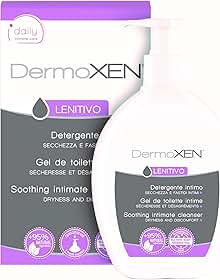Dermoxen Limpador hidratante íntimo feminino. Sabonete íntimo ideal para secura, vermelhidão e coceira mesmo durante a menopausa. Com Aloe Vera. Testado em níquel. 200 ml