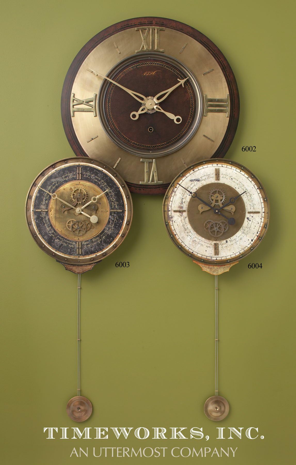 Uttermost Leonardo Chronograph Cream Wall Clock