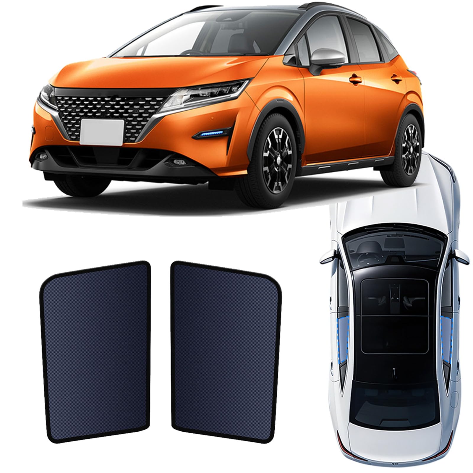 Rideaux magnétique protection solaire pliable Nissan Note 2021-2026