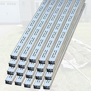 Niedriges Profil, Sturmk-Abfluss, 2,0 m, Wassergrabenablauf für Garten und Hof, flaches Durchfluss-Gitter, 35–150 mm Dachrinnensystem, Baumaterial, 20 Stück