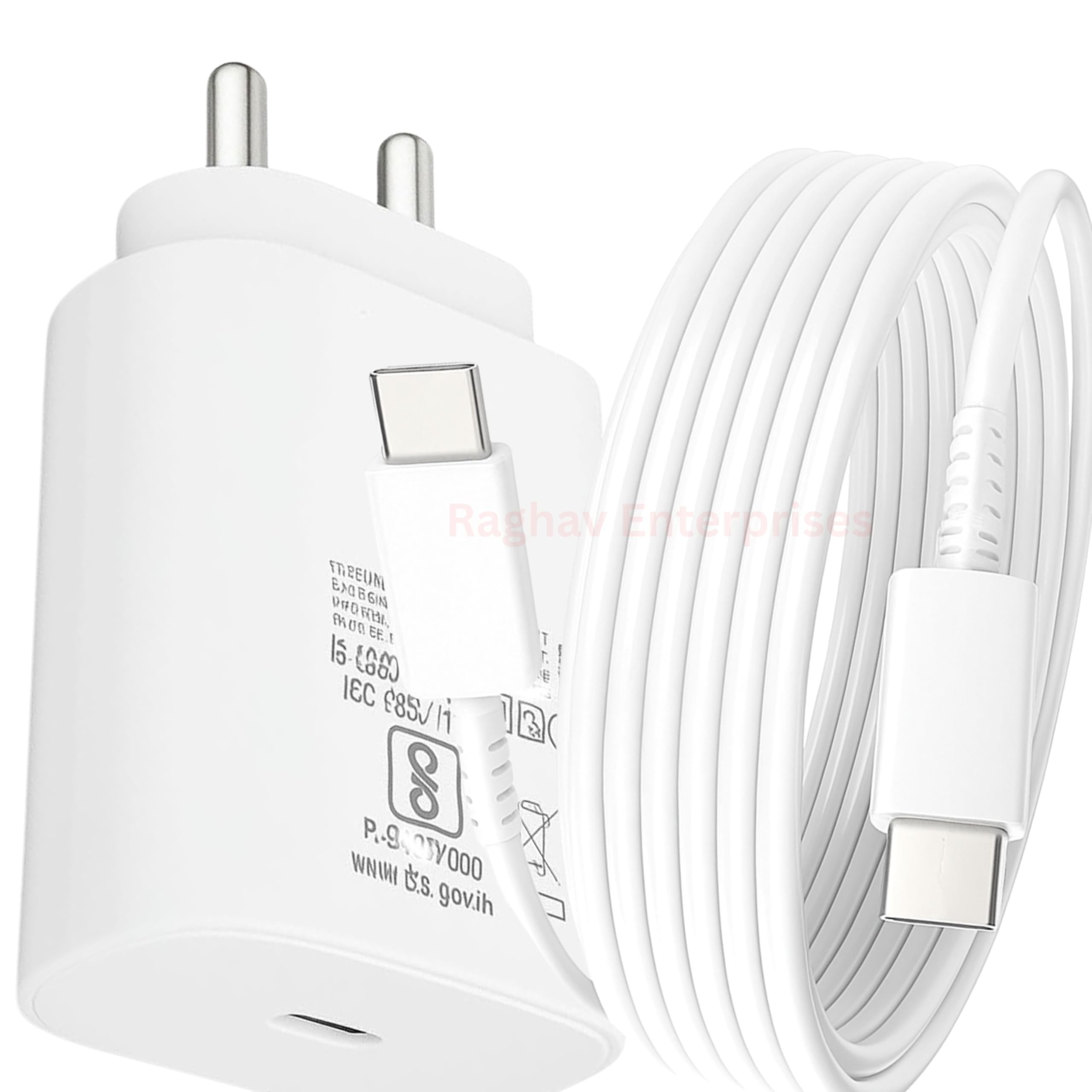 25W Charger for Samsung with Type C Cable | Super Fast Charging for Galaxy S26/S25 Ultra, S24 FE, A56/A36, M15/M17/M55 5G, F15/F55/Z Fold & S/A/M/F/Z Series - BIS Certified -OQ White-picture-37