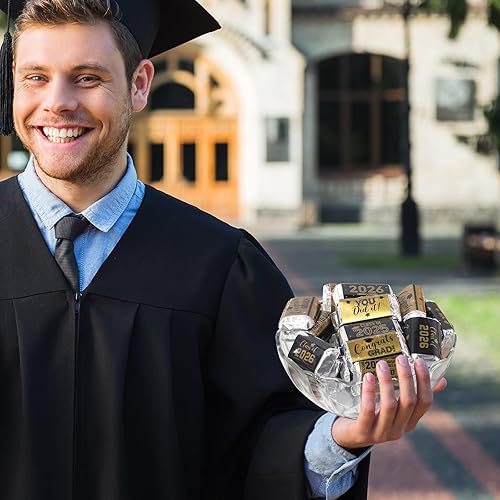 Miniatura 9 de Outus Etiqueta adhesiva de decoración de graduación 2025, mini envoltorio de barra de caramelo, suministros de fiesta para universidad, escuela