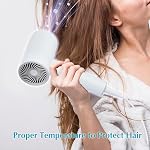 Hair Dryer, 1600W Small Foldable Hair Blow Dryer, Fast Drying Travel Hair Dryer, White | Fast Drying Compact Blow Dryer with Concentrator and Cool Shot