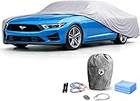 Vista 23 de Fundas para Automóvil Resistentes a la Intemperie Max Car Cover & Warranty Compatible con Ford 1979-2004 Mustang – Funda Exterior Cable Antirrobo