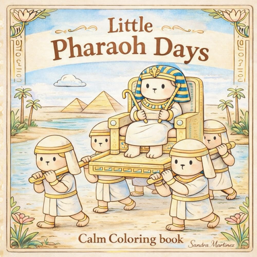 Little Pharaoh Days: Calm Coloring Book