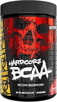 Mutant Hardcore BCAA - Pre, Intra or Post Workout BCAA Next Level branched-Chain Amino Acids Supplement Hydration + Recovery - 30 Serving - Fruit Punch