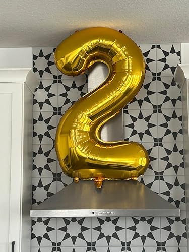 Vista 640 de Globos de números 0 de 40 pulgadas, globos negros de números para números 10, 20, 30, 40, 50, 60, 70, 80, 90, 100, globos de números 10, 20, 30, 40