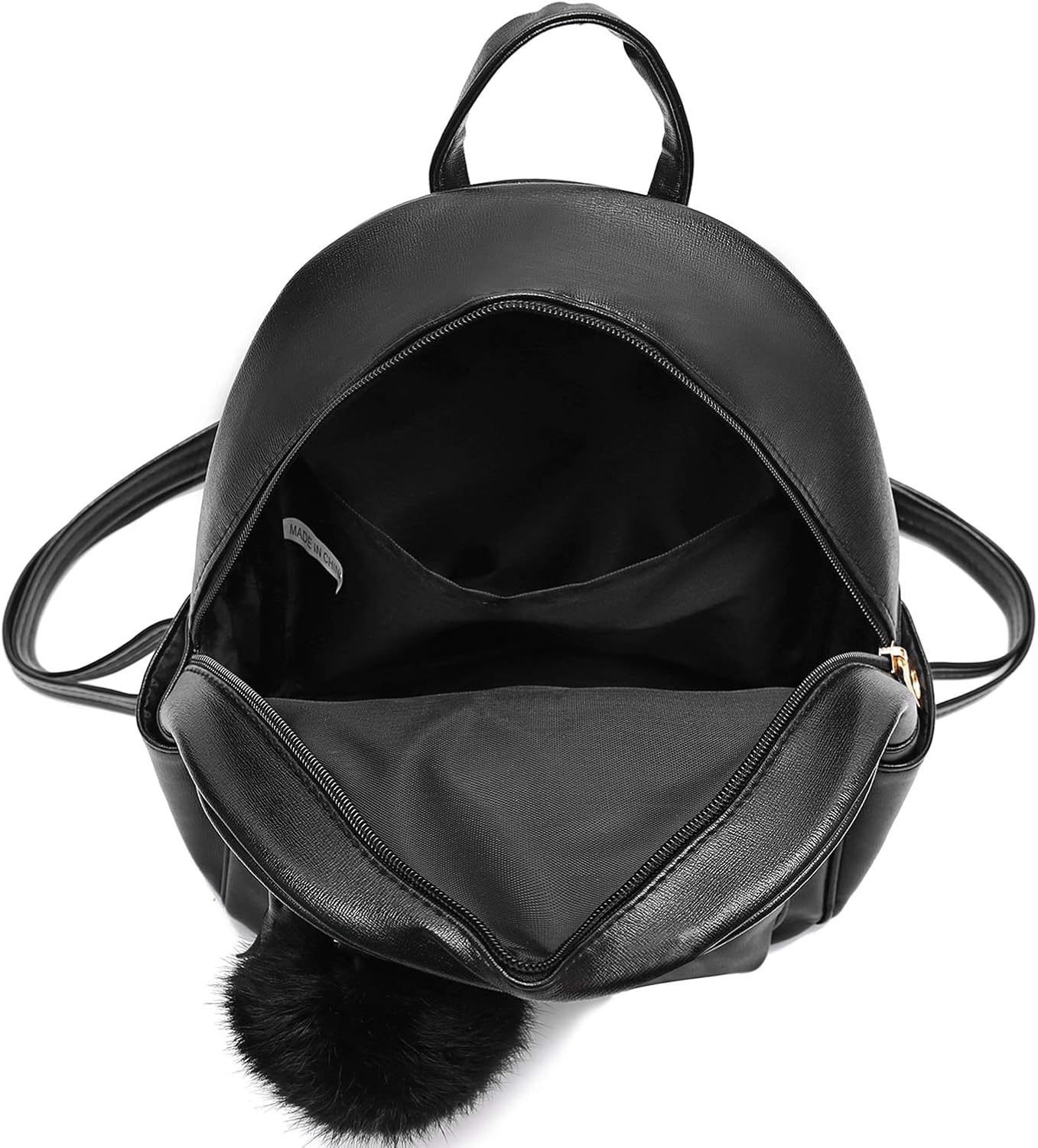 Miniatura 4 de Mini Backpack Purse for Girls Teens Women Purses PU Leather Pom Backpack Shoulder Bag with Charm Tassel