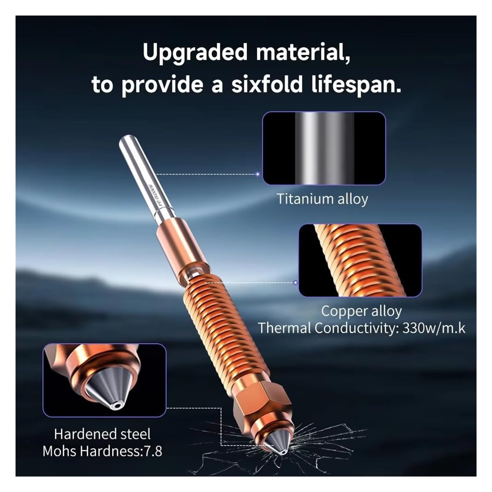 Compatibile con Creality, kit ugelli Ender-3 V3