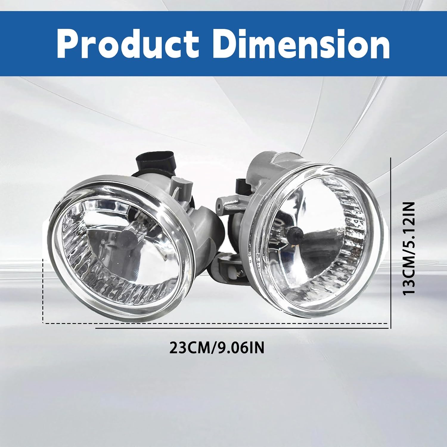 Silscvtt 2-Pack Fog Lights Lamps Assembly Replacement for 2004-2007 Toyota Highlander Echo Prius with Bulbs Passenger and Driver Side 8122152070 8121152070