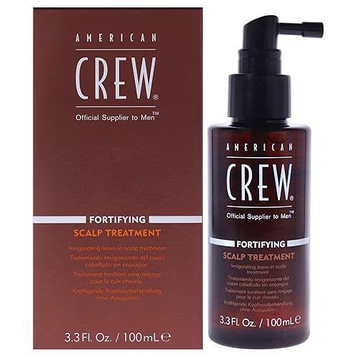 American Crew Tratamiento para el cuero cabelludo para hombres, formulado con aminoácidos de queratina, 3.3 onzas líquidas
