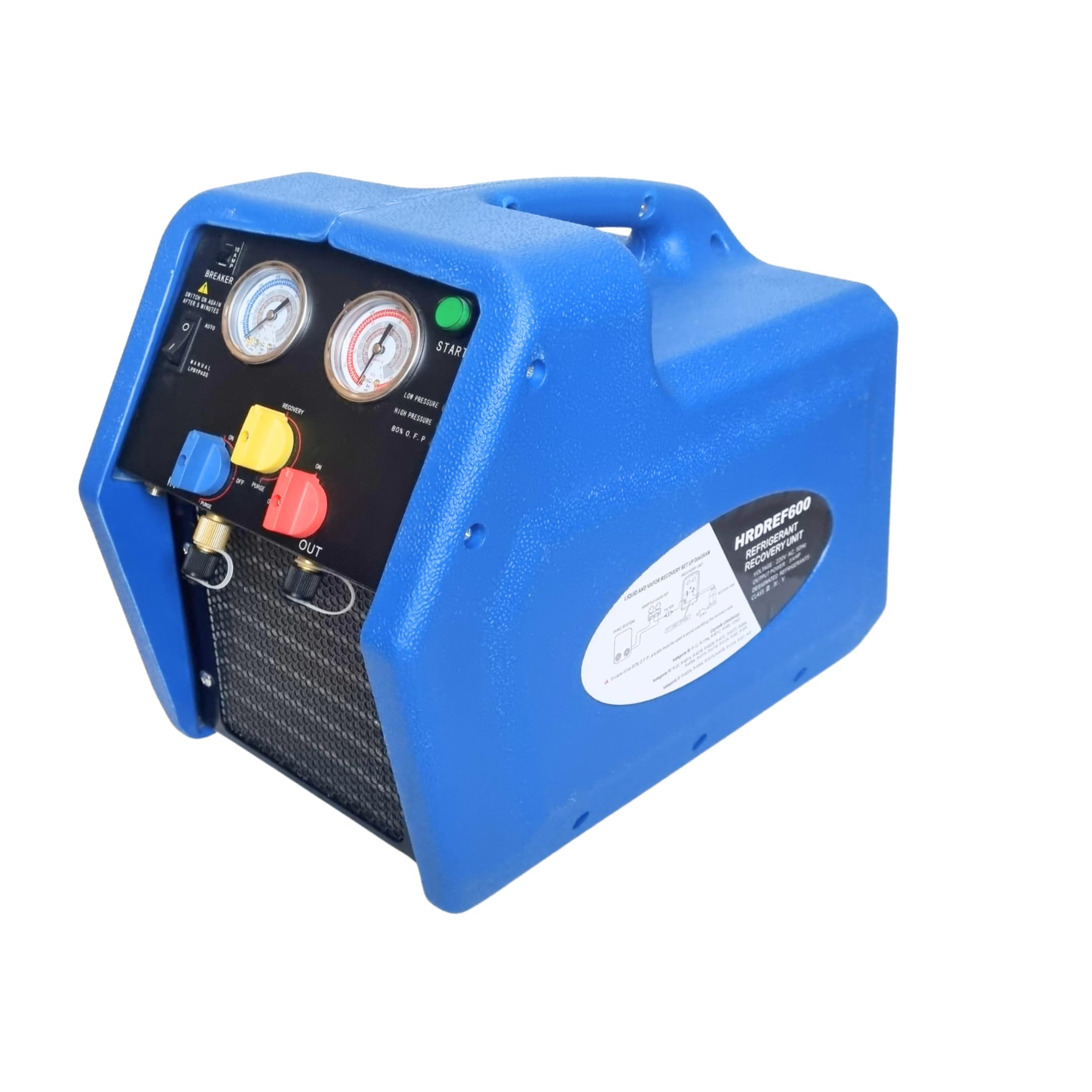Máquina de recuperación para refrigerantes R32 R134a R404a R1234yf HFC CFC