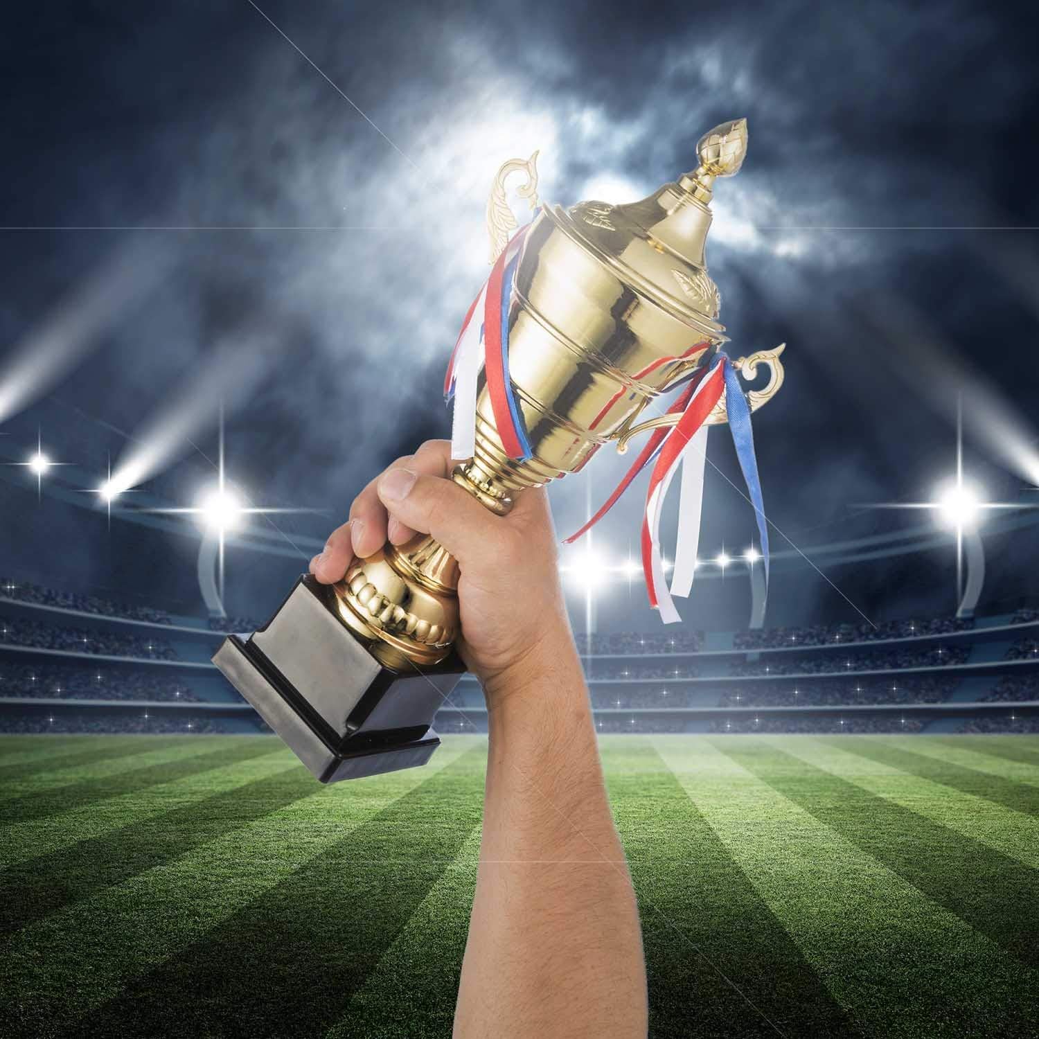 Copa de Oro XXL Taza de Ganador con Tapa 36 cm Trofeo Personalizable