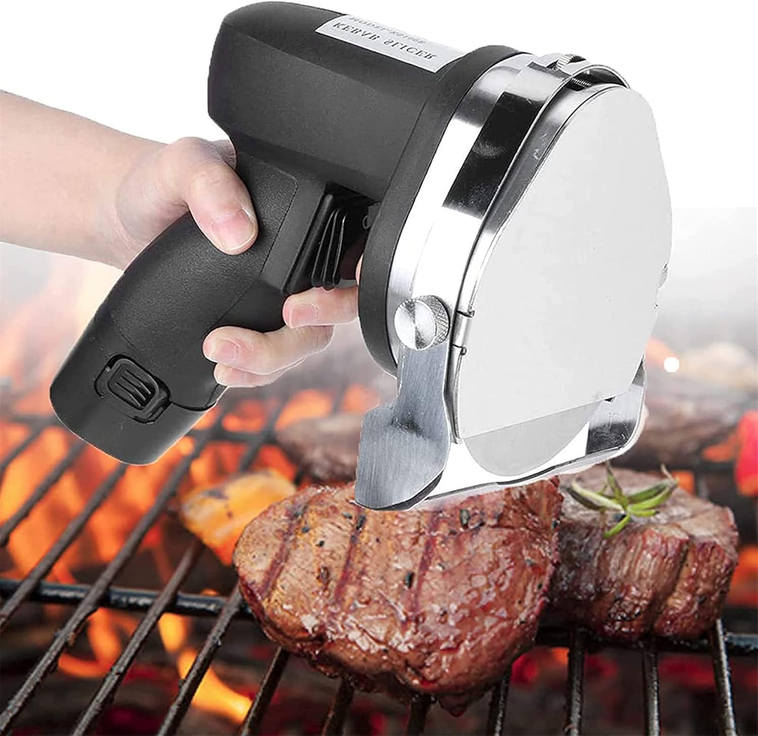 Electric Meat Slicer, Cordless Adjustable Thickness Kebab Cutter, Professional Commercial Machine for Lamb, Pork, and Chicken, 60 Kg/h Capacity