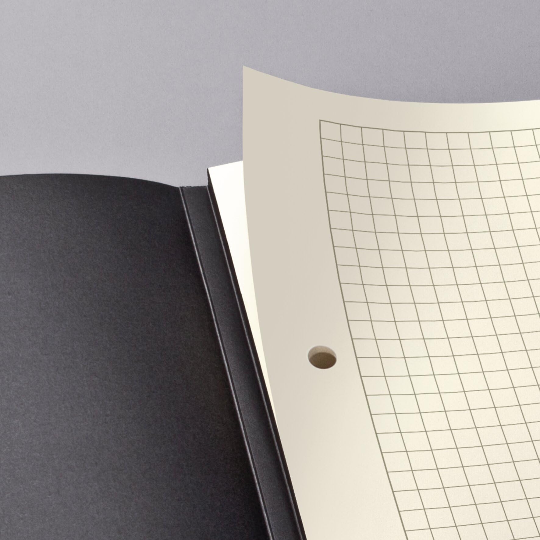 Sigel Conceptum Notizblock A5 Kariert Schwarz 60 Blatt 5er Pack | CO802/5 edler Schreibblock aus nachhaltigem Papier
