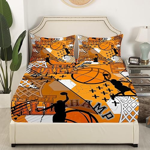 Miniatura 9 de Juego de ropa de cama de béisbol con temática deportiva, sábana bajera ajustable para niños, niñas, adolescentes, 3D, patrón de bola azul, juego de