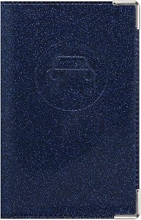 Color Pop® - Portapapeles para coche, diseño francés con disco de PVC para papel francés, para papeles franceses, tarjeta gris y nueva licencia de conducir, Disco Azul Marino, H x l x Ep : 13,8 x 9 x