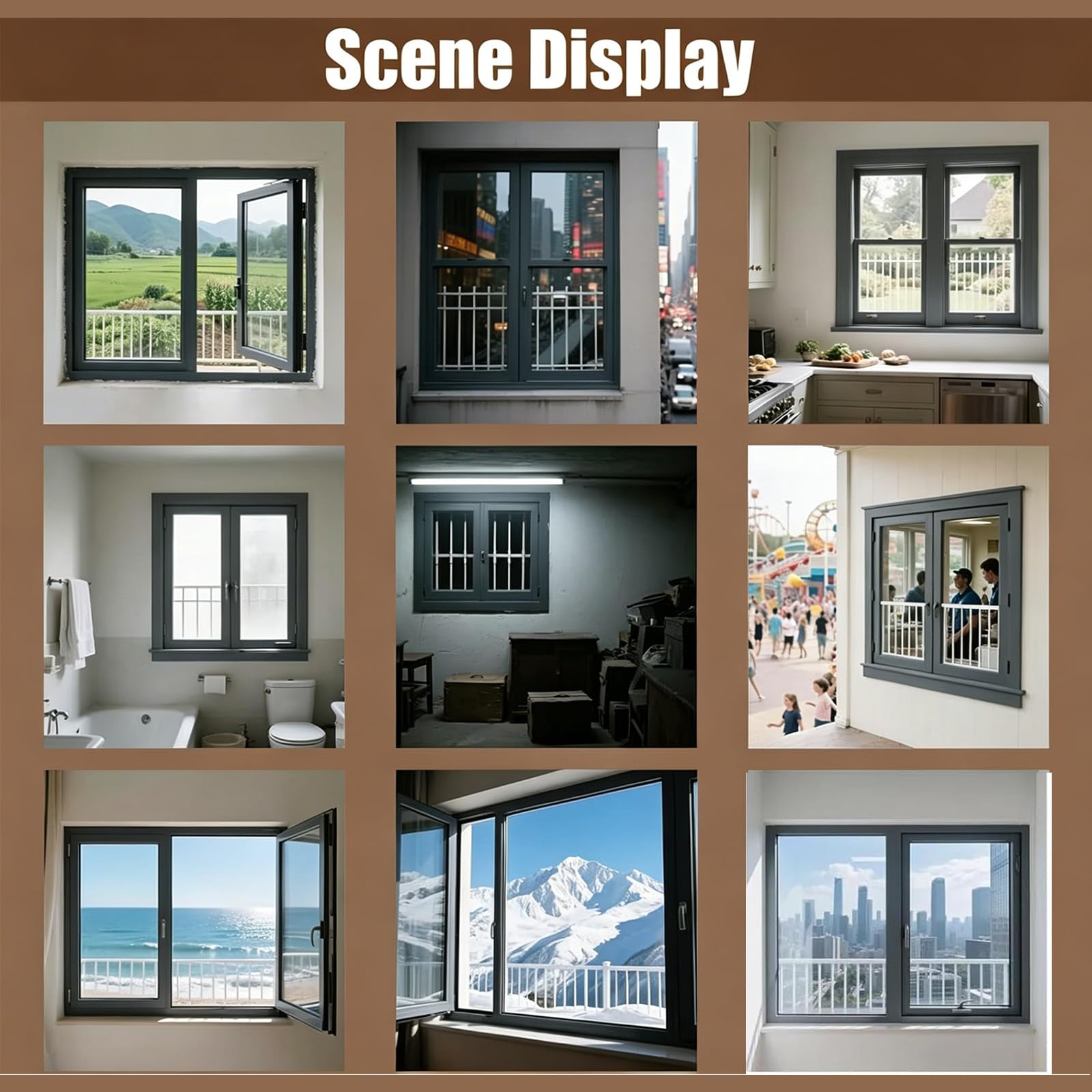Ventana de gas deslizante horizontal de 47 x 25 pulgadas, color blanco templado, se adapta a aberturas de 20 a 30 pulgadas, eficiencia energética, perfecta para renovaciones y actualizaciones del