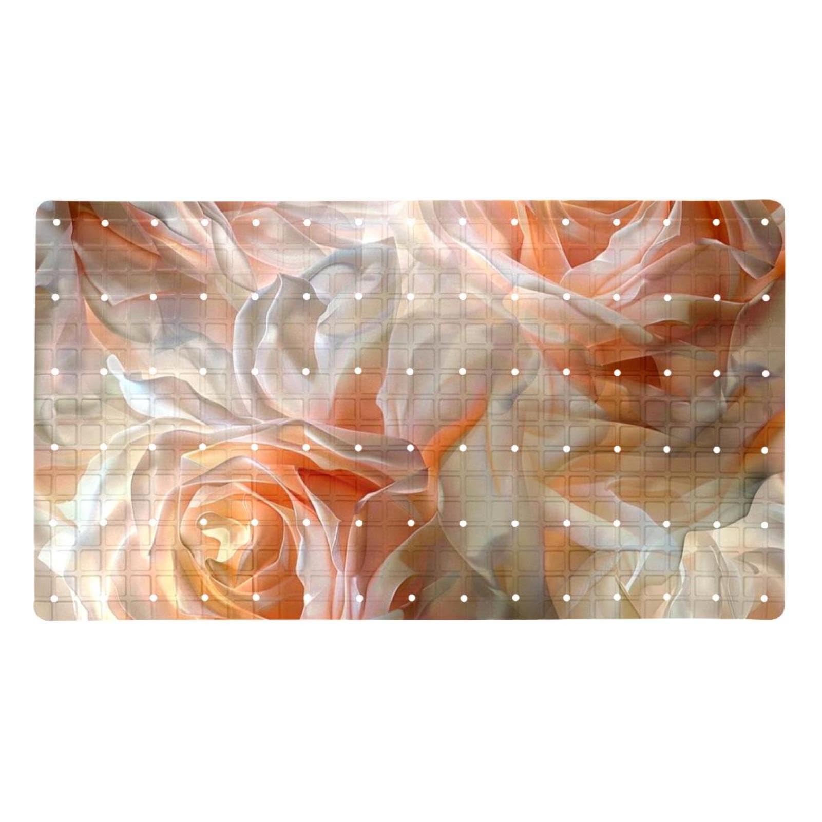 Tapis de bain antidérapant Tender Milk Rose à séchage rapide