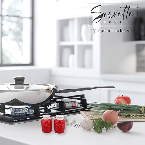 Miniatura 10 de Tarros de especias de cerámica con sal y pimienta azul claro