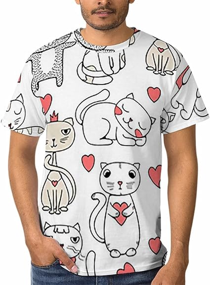 Amazon Co Jp 半袖tシャツ プリント かわいい 猫 面白い ペット 半袖 メンズ 創意デザイン 夏服 トップス 大きいサイズ かっこいい ロングtシャツ 涼しい なつふく ゆったり Tシャツ 肌着 スポーツ シャツ 下着 軽い 柔らかい 快適 カジュアル おしゃれ 高通気