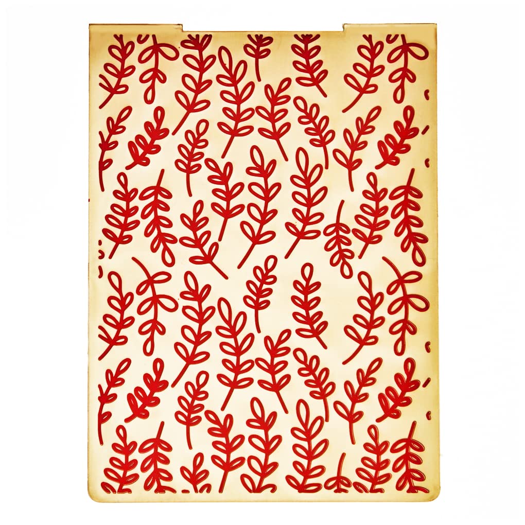 KWELLAM Leaves Plastic Embossing Folders For Card Making Scrapbooking And Other Paper Crafts 811888