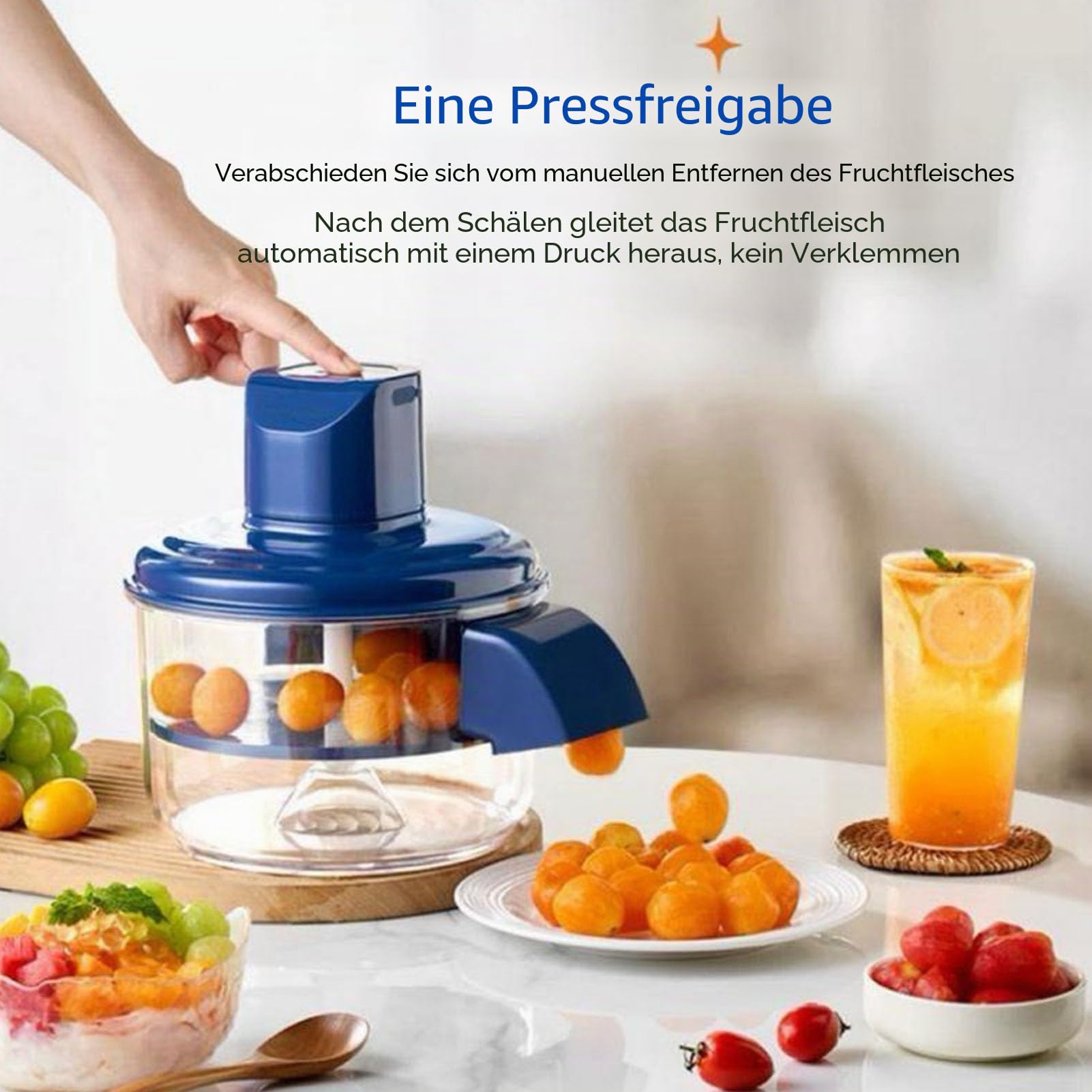 Gugxiom Schälmaschine, Automatische Schäler 50W Elektrelschältes mit Wiederaufladbarem Akku Zur Entfernung von Küchenfruchtfrucht
