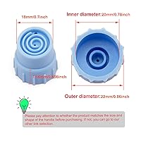 Vista 6 de Cuidado de la cara Set de belleza de la piel Recambios Water Scrub Puntas de silicona (12 piezas de vórtice pequeño y grande)