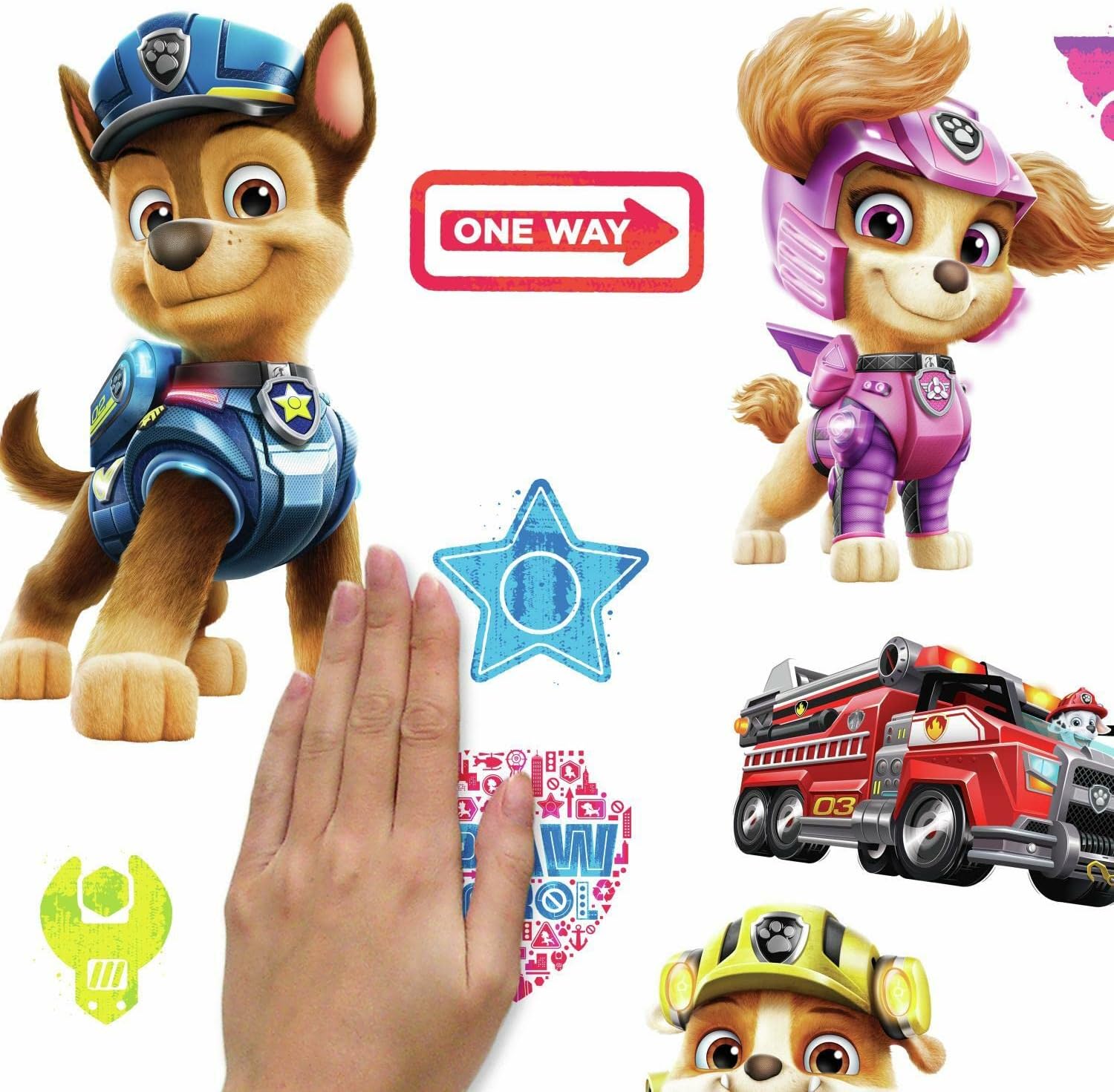 RoomMates RMK4819SCS Paw Patrol Movie Peel and Stick Wall Decals