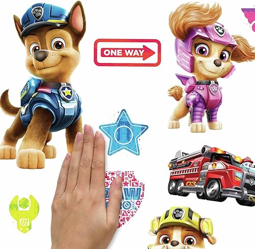 Miniatura 4 de RoomMates RMK4819SCS Paw Patrol - Calcomanías de pared para despegar y pegar