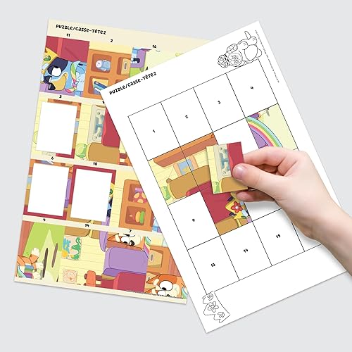 Miniatura 8 de Bluey - Bandit and Chilli Adventures - Paquete de rompecabezas de calcomanías