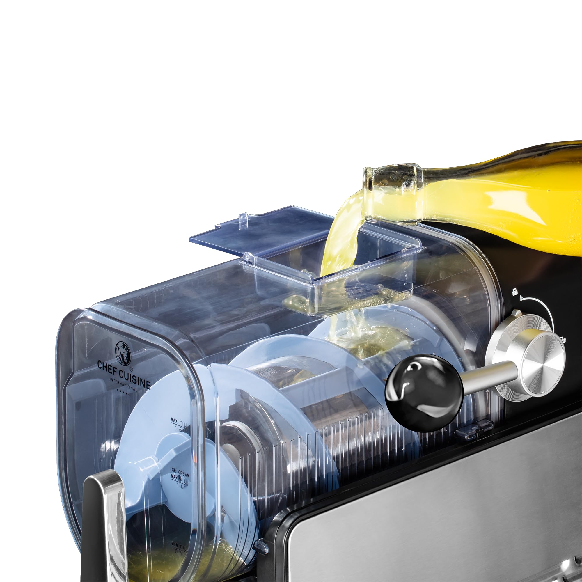 Slush Eis Maschine mit Kompressor, 1,6 Liter, 6 Programme, Touch-Display, Timer, BPA-frei, Automatische Reinigung