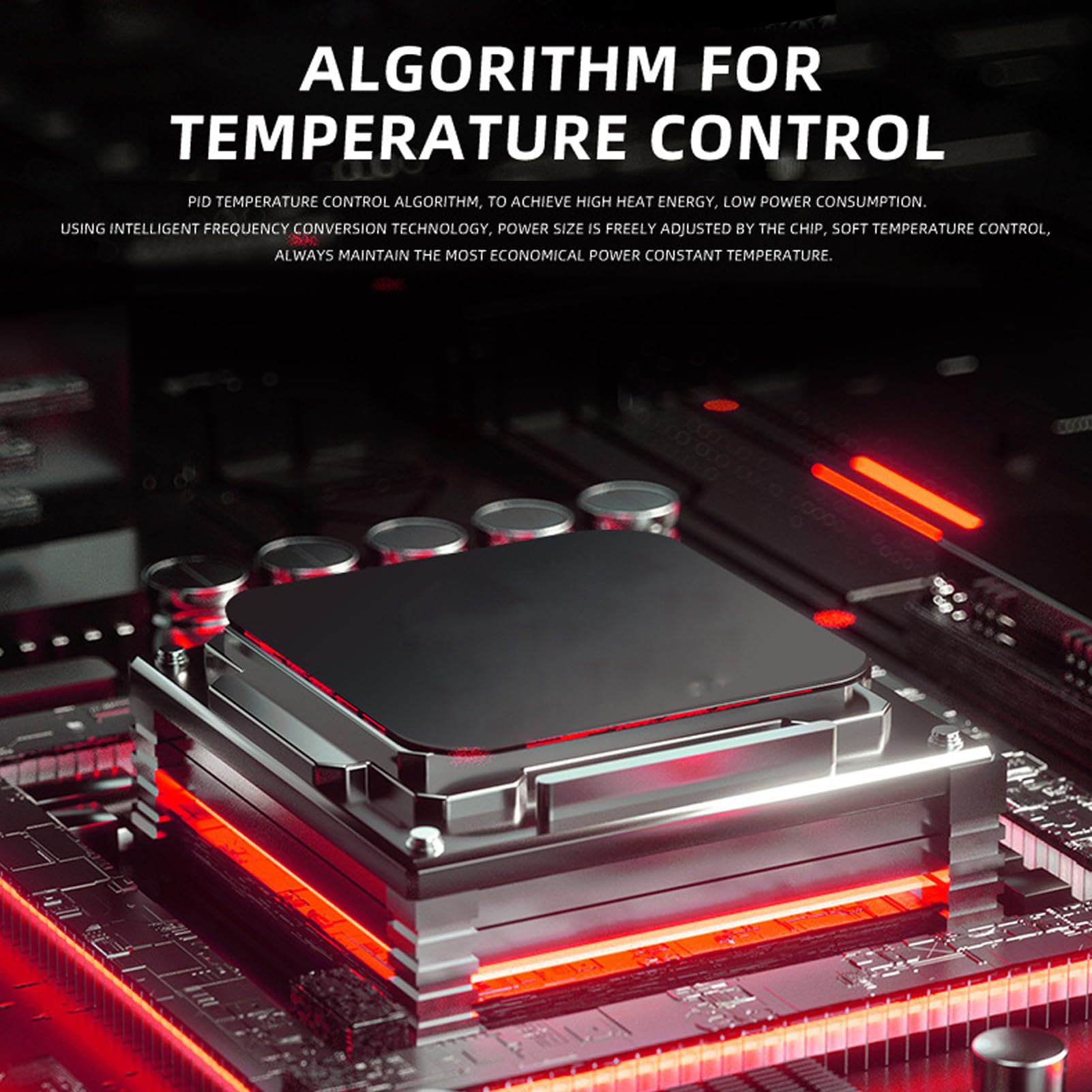 Aquarium-Heizung, Energiesparender Aquarium-Thermostat-Controller, PID-Temperaturregelung, IPX6, Wasserdichtes, Explosionsgeschütztes Dach mit Digitalanzeige für Aquarium
