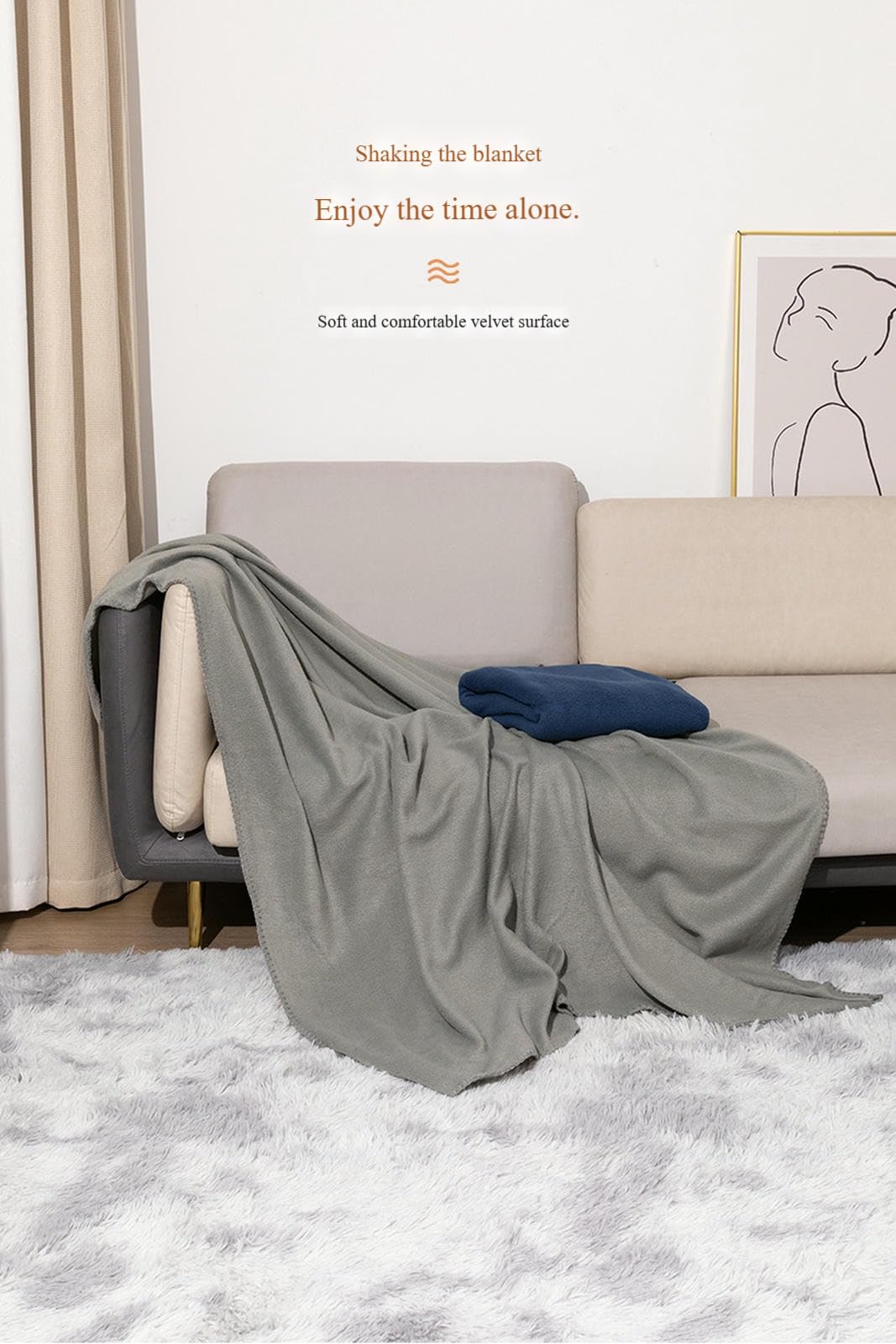 Wohndecke Decke Feste Farbe Polar Fleece Yoga Herbst- Und Winter -wollsofa