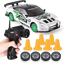 Liberty Imports RC Drift Car 1/24 2.4GHz 4WD Remote Control Sport Racing On-Road Vehicle with LED Light, Batteries and Drift Tires (Style 2)