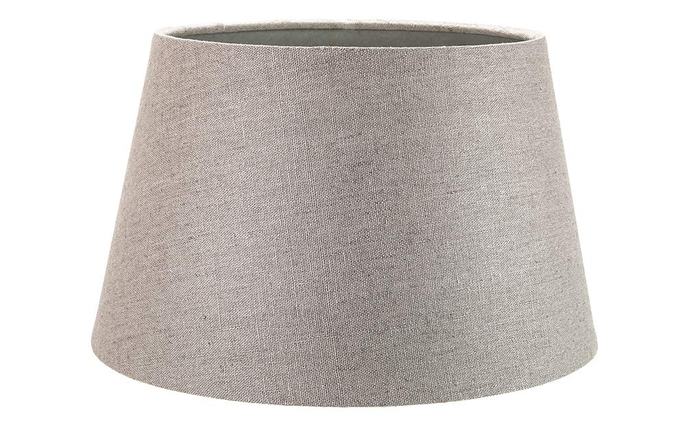 Classic and Traditional 10 Inch Olive Green Linen Fabric Drum Table or Pendant Lamp Shade 60w Maximum | Inner Cotton Lining by Happy Homewares — view 10