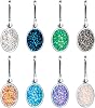 8 Pack Zipper Pulls Charms, Bright Colors Replacement Bling Zipper Pulls, Bling Charms for Jacket, Purse, Packbag