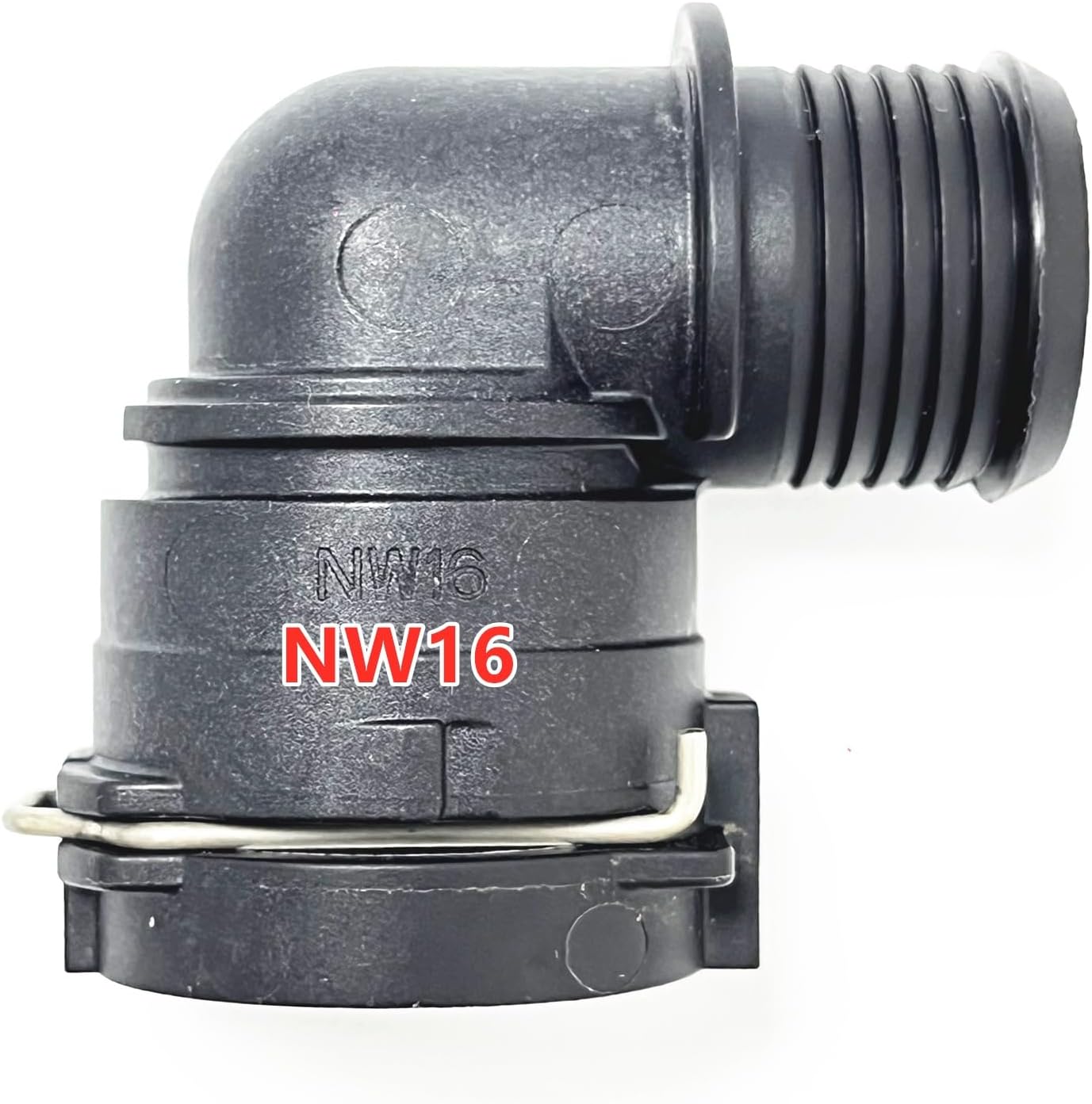NW16 90° Elbow Coolant Hose Quick Connector, Nylon Engine Radiator & Heater Pipe Fitting for BMW, Audi, VW, Mercedes-Ben, Porsche, Volvo, Land Rover, MINI, Jaguar, Automotive Water Pipe Joint