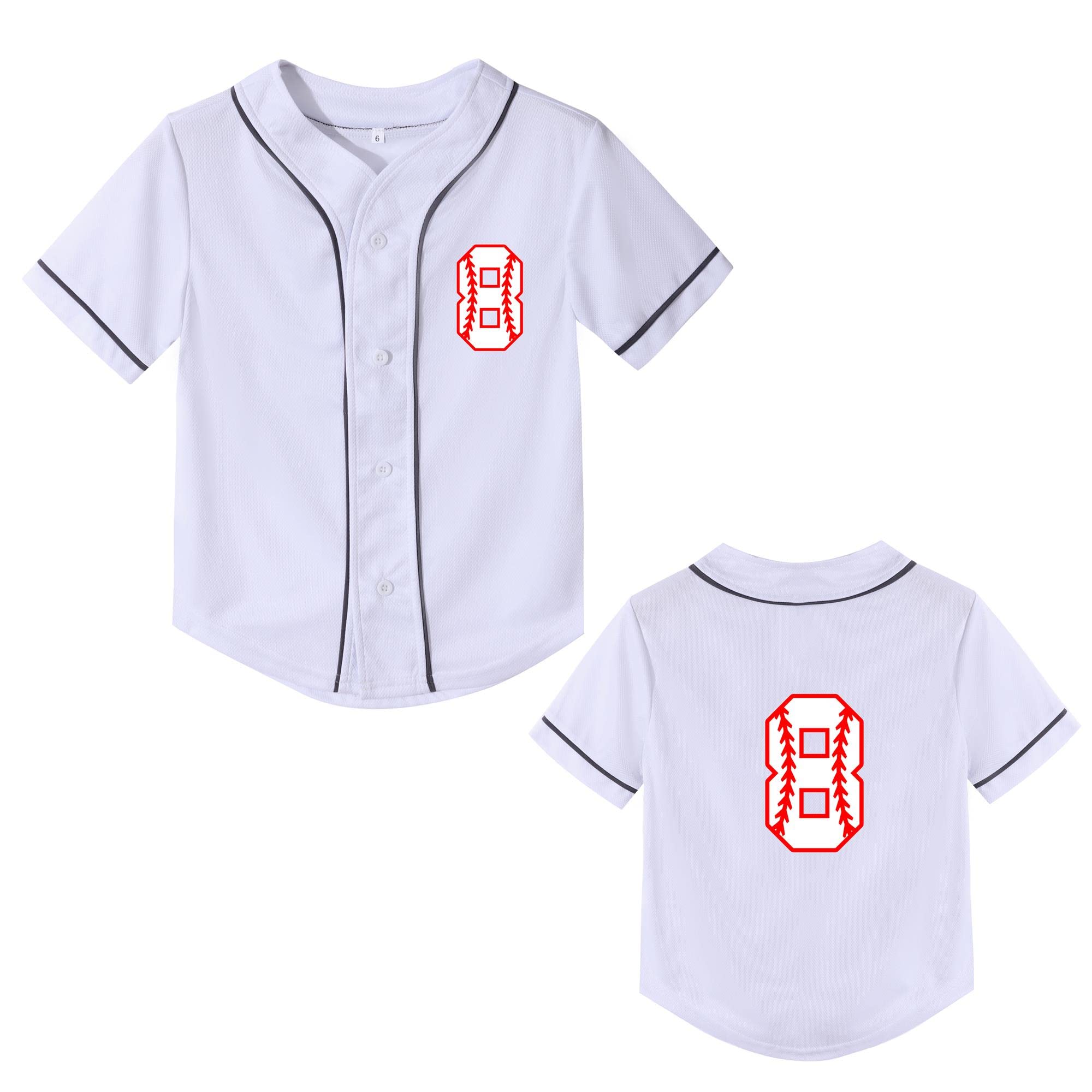 Yuji Itadori Kids Baseball Birthday Shirt 7th 8th 9th 10th Year Old Toddler Boys Girls Shirts Birthday Clothes