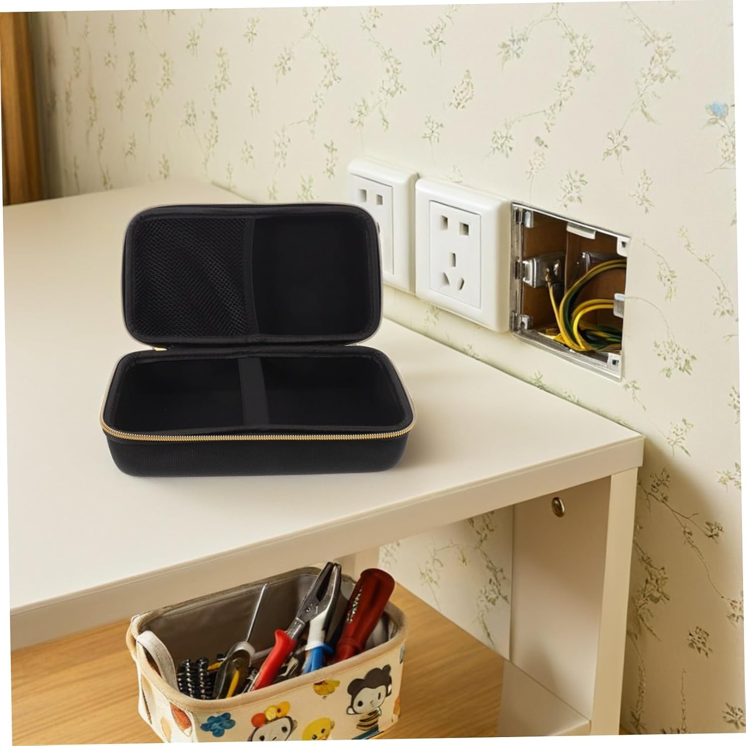 Cabilock Travel Cable Organizer Pouch Portable Electronics Storage Case with Zipper for Gadgets and Charging Accessories, Lightweight Cord Organizer for Travel and Daily Use