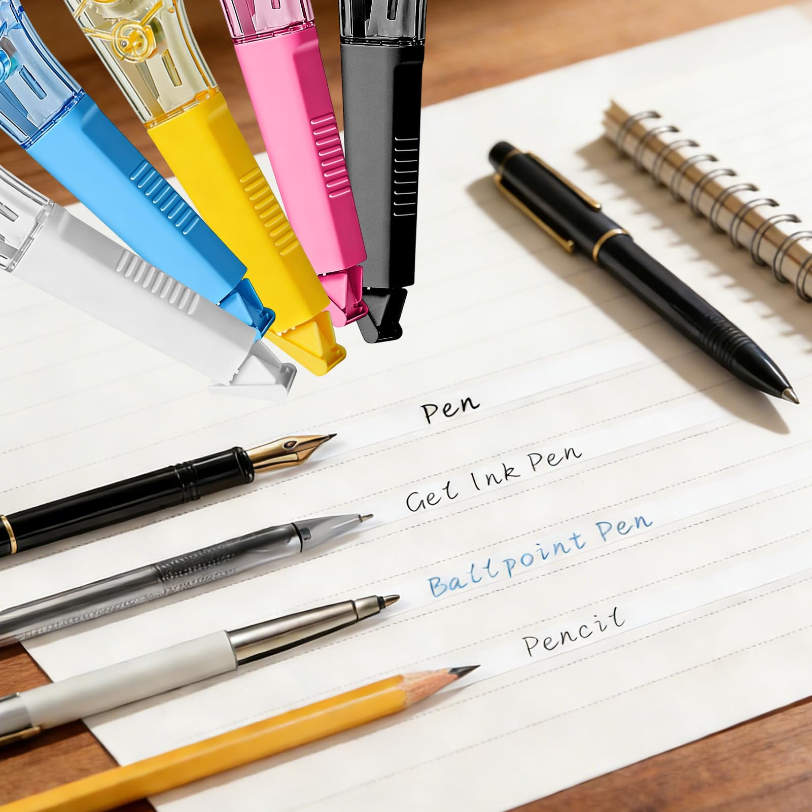 YMPEKA Lot de 5 stylos correcteurs de 6 m, séchage instantané, résistant à l'étirement, pas facile à casser, chaque ruban correcteur confortable application lisse pour les étudiants, l'école, le
