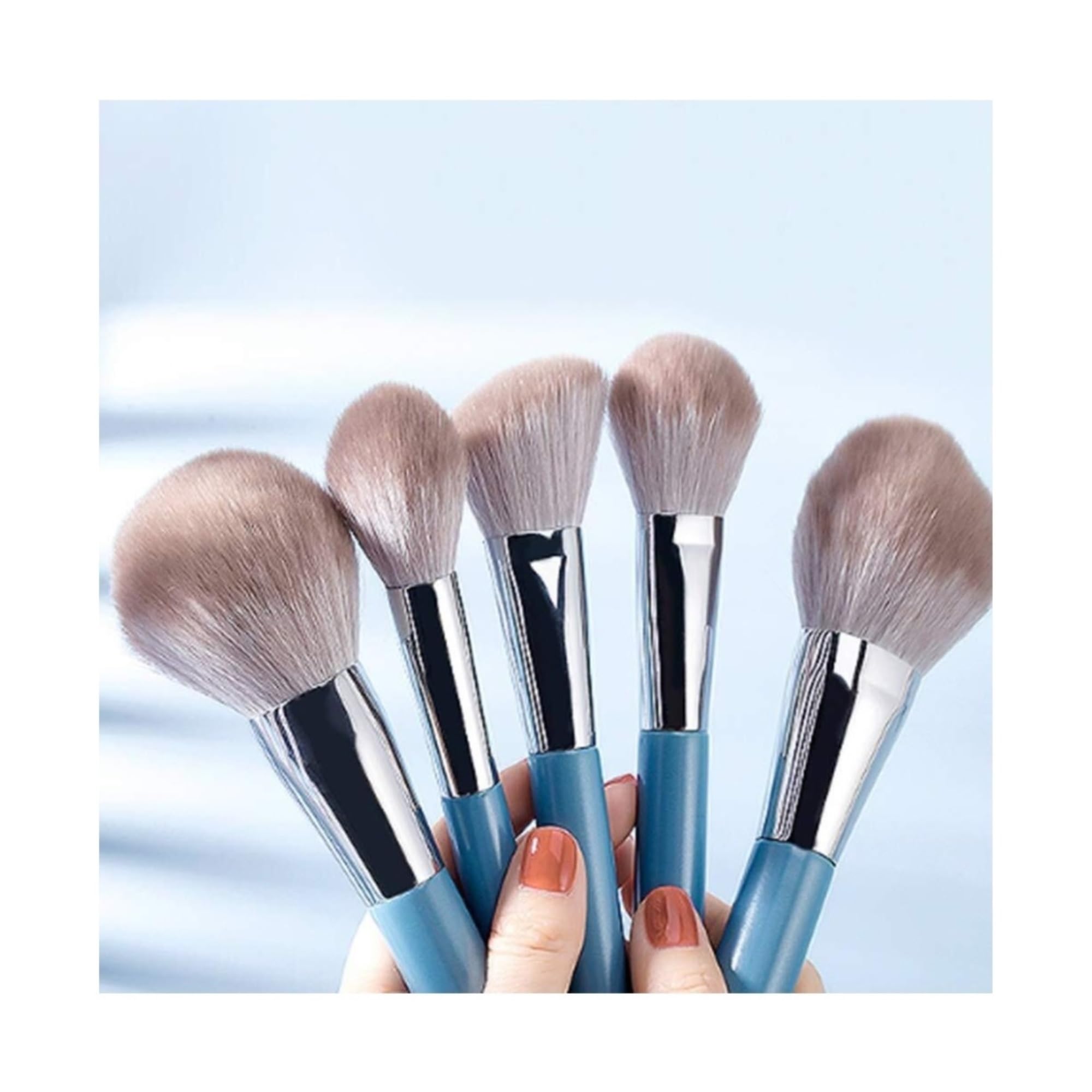 Juego De 12 Brochas De Maquillaje Juego De Brochas De Maquillaje Sintéticas Avanzadas Juego De Brochas De Maquillaje Brocha para Base Brocha para Difuminar Brocha para Ba,