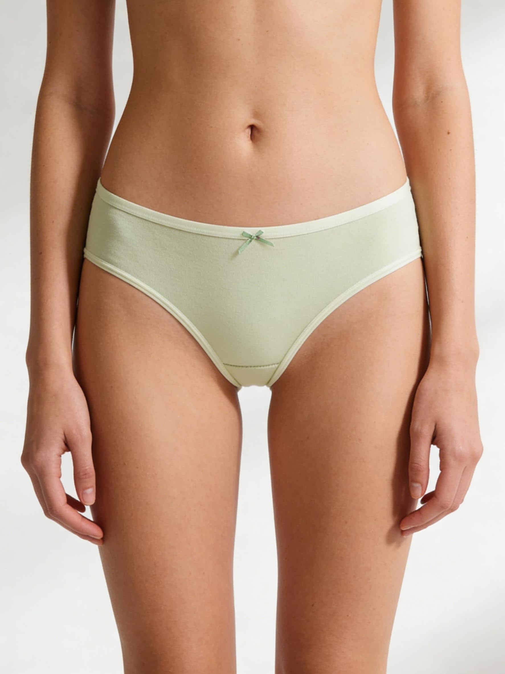 Womens Cotton Underwear Mid Rise Briefs Stretchy Breathable Everyday Panties