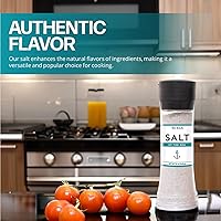 Vista 3 de Riega Molinillo de sal marina grande, molinillo de sal kosher grueso, 12 onzas (paquete de 1)