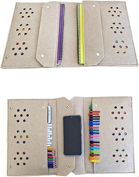 Ke e Kalemlik ve Tablet Organizer  anta   4 B lmeli, A4 Boyut,  ok Ama l  Defter Boya D zenleyici  anta a k kahve