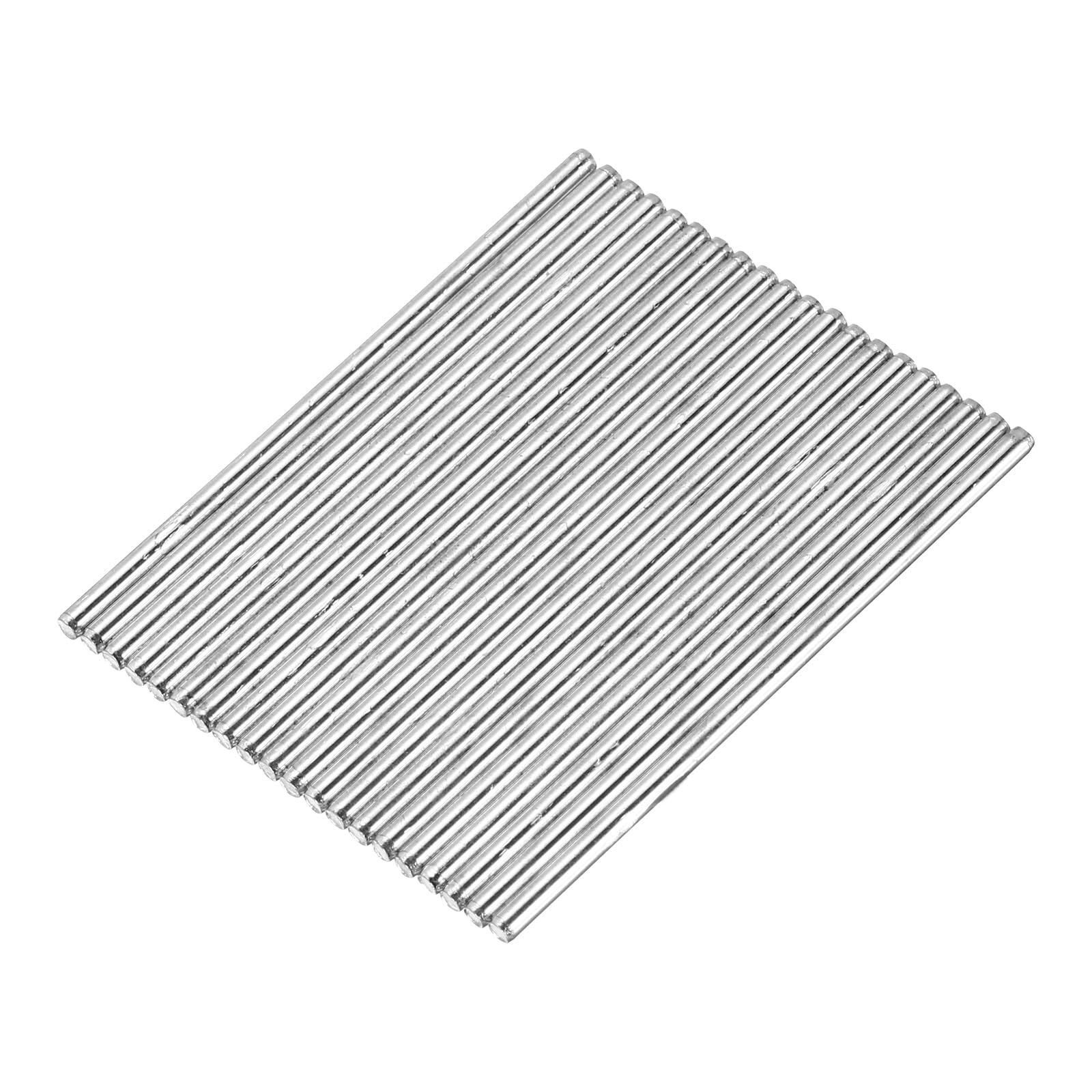 sourcing map 20pcs 2mmx50mm Toys Shaft Round Rod Axles Drive Shaft Silver — image 1