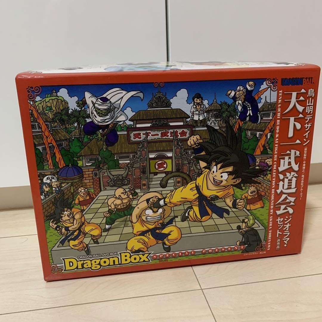 ドラゴンボール DVD-BOX ジオラマセット ミニ立て看板 輸送箱付き 新品未使用 非売品 希少 ドラゴンボール 天下一武道会 ジオラマセット