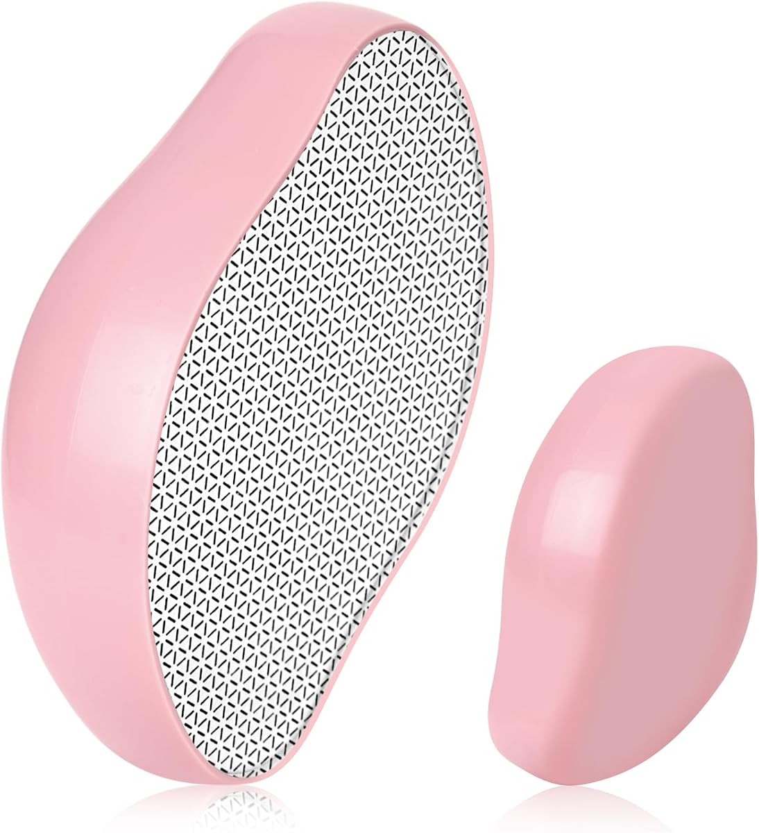 Borrador de pelo de cristal para mujeres y hombres: dispositivo mágico de depilación sin dolor, herramienta de exfoliación reutilizable para brazos, piernas y espalda suaves, rosa